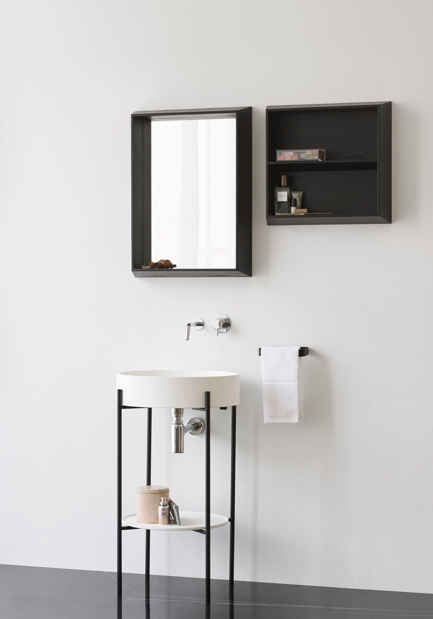 Ex.t, Libreria Brac, Product Design, Progetto, Deferrari Modesti, Specchio Bagno, Sistema