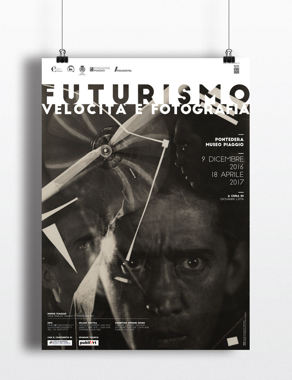 Futurismo, G. Lista, Manifesto, Locandina, Mostra, Museo Piaggio
