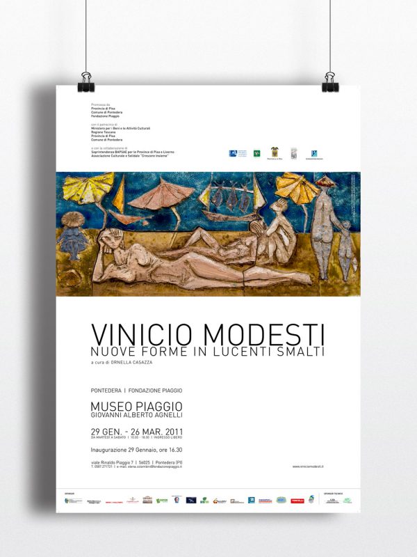 Vinicio Modesti, Manifesto, Locandina, Mostra, Ceramica
