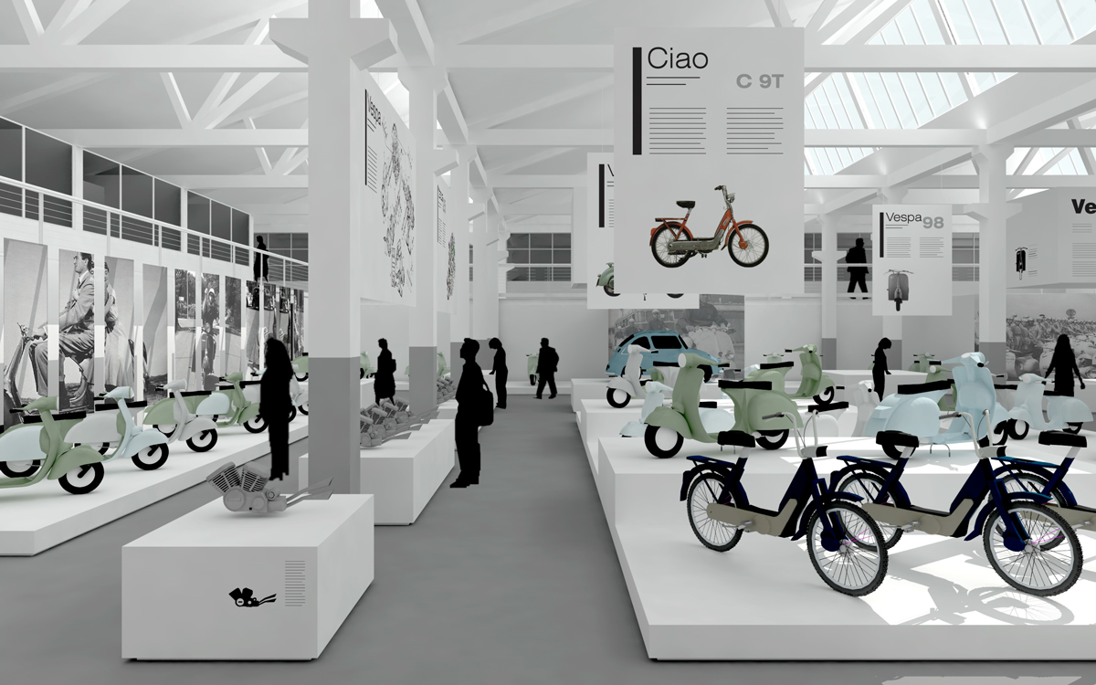 Museo Piaggio, Pontedera, progetto, allestimento, deferrari modesti