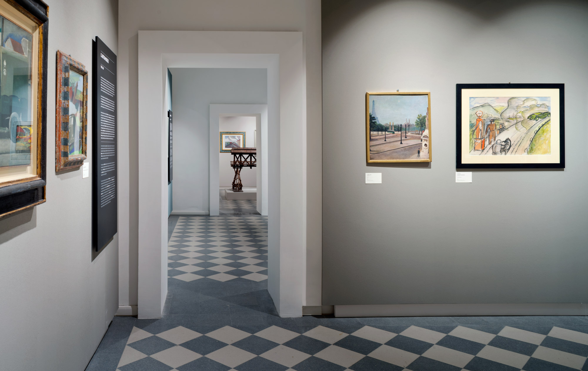 Tutti in moto, mostra, Palp, Pontedera, Allestimento, deferrari modesti