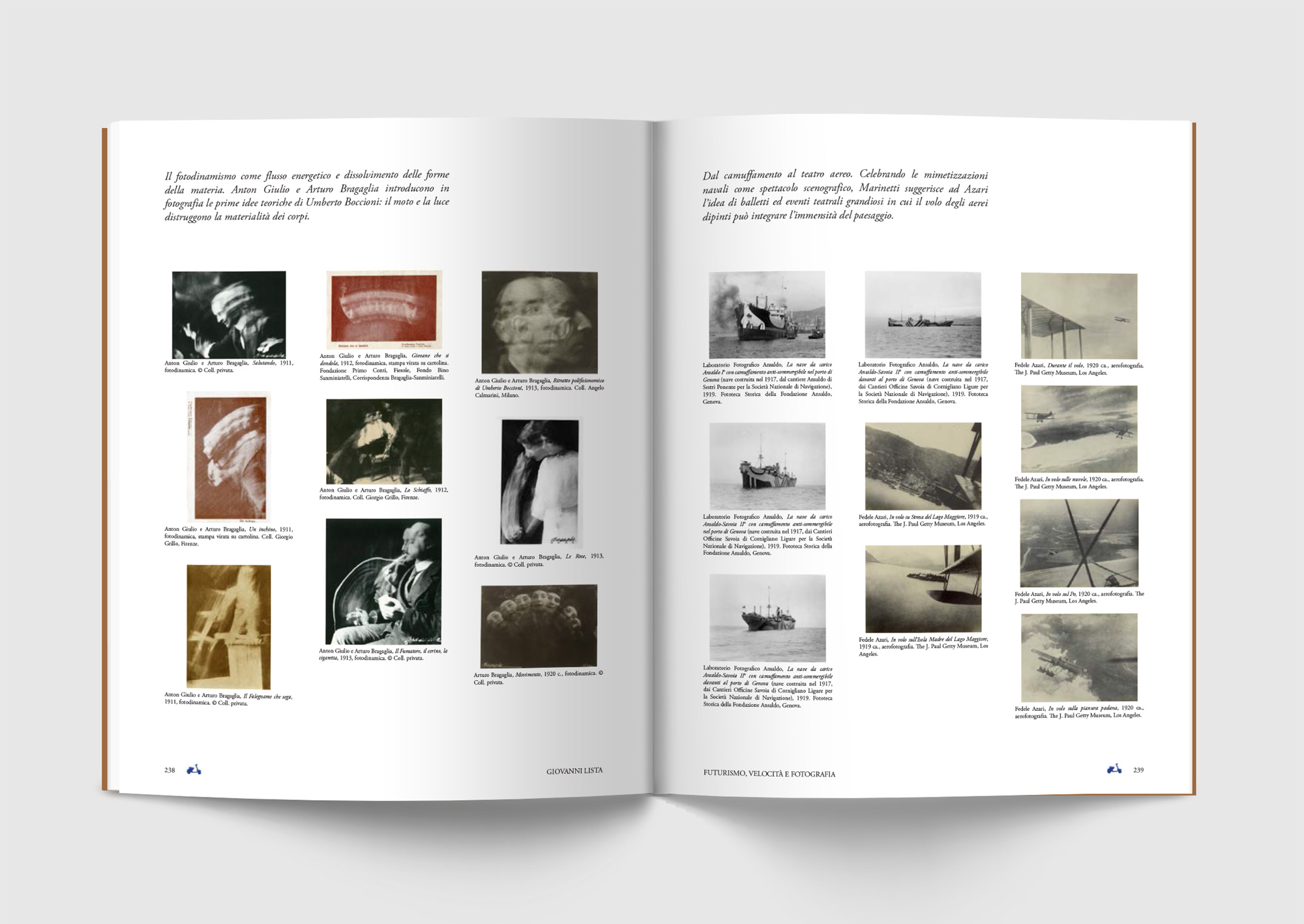 Futurismo, Mostra, G. Lista, Pontedera, deferrari modesti, Progetto grafico, Catalogo mostra