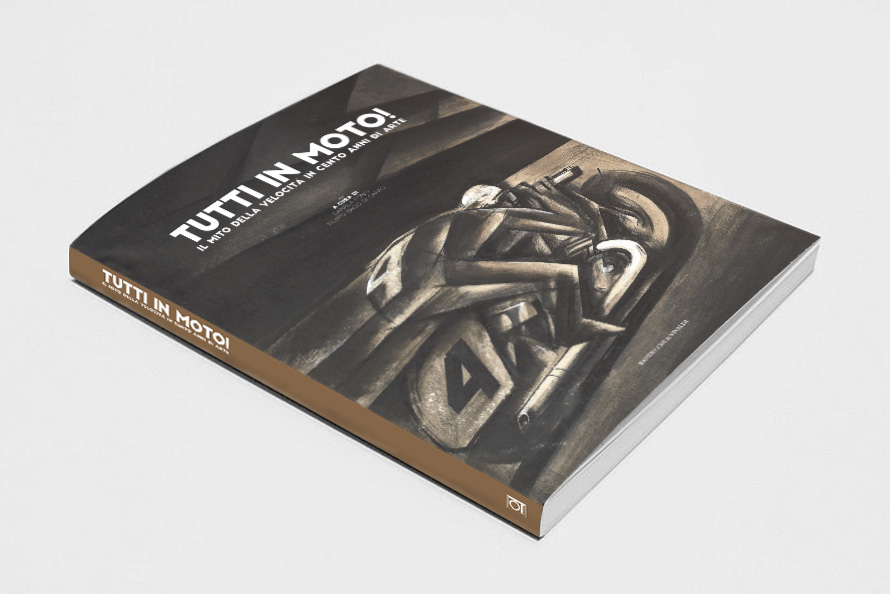 Tutti in moto, Sironi, Pontedera, deferrari modesti, Progetto grafico, Catalogo mostra