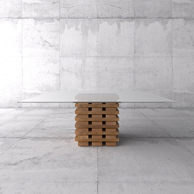Catasta, Fiemme 300, tavolo in legno, Deferrari Modesti, product design, firenze
