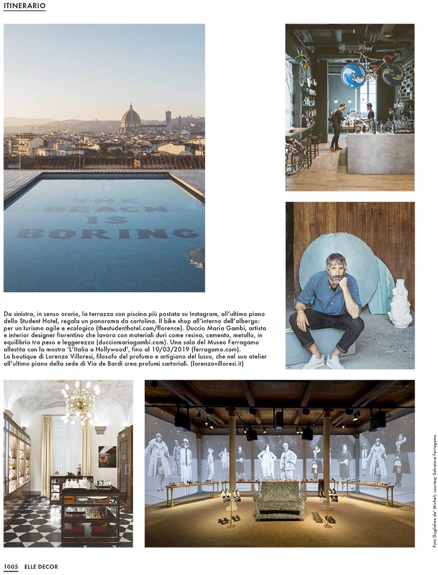 Elle Decor, Libreria Brac, rinascimento fiorentino, Deferrari Modesti