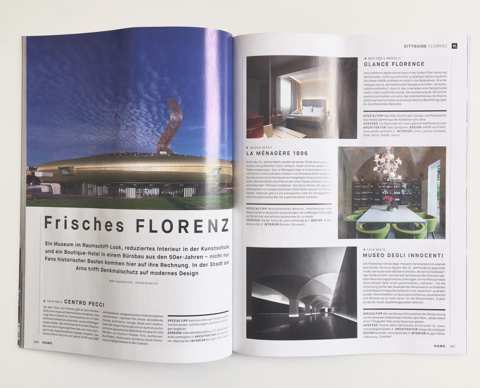 H.O.M.E. Germany July August 2017, magazine, florence, deferrari modesti