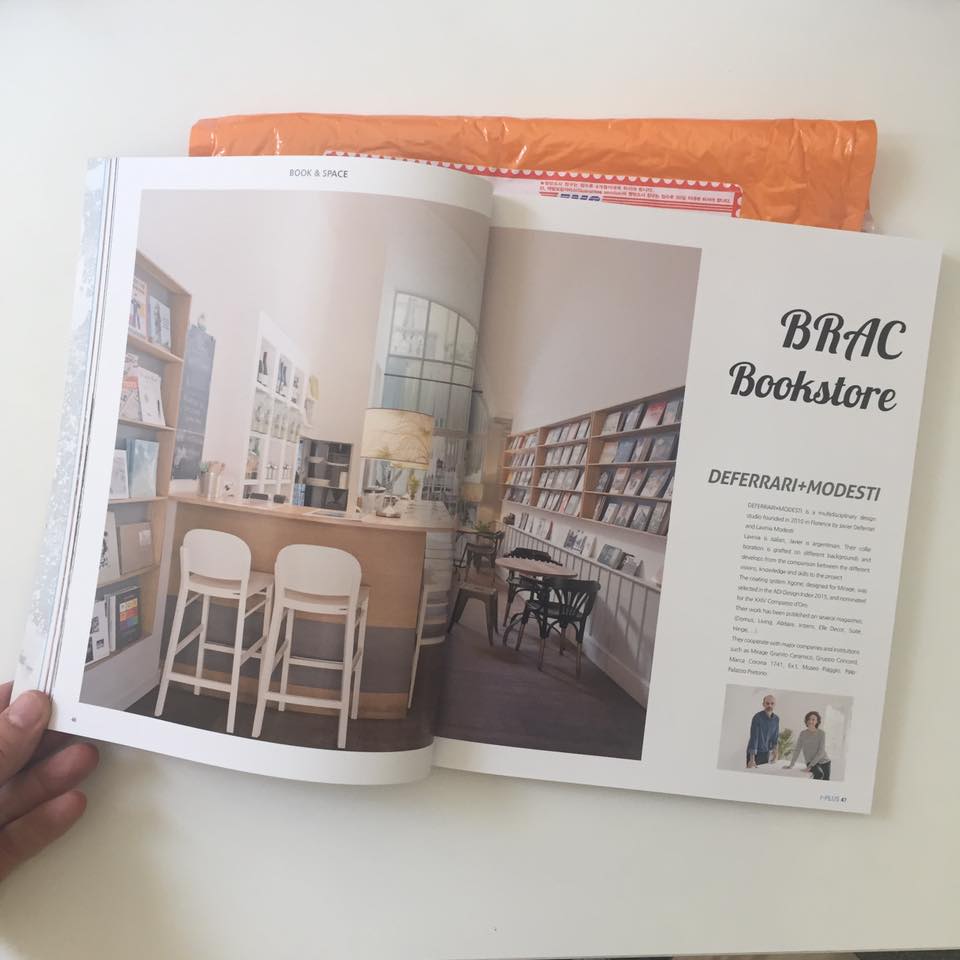 i-plus Magazine, Korea; Libreria Brac, Deferrari Modesti