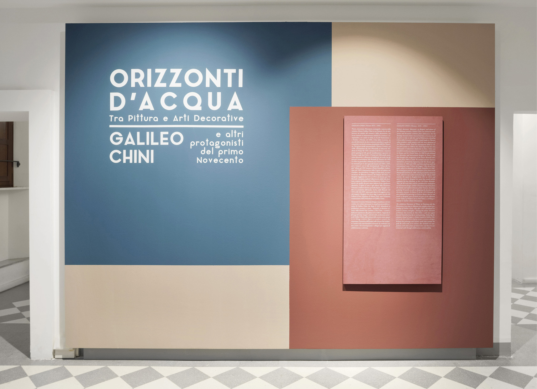 Palp, Orizzonti d'acqua mostra su Galileo Chini, Progetto di Deferrari+Modesti