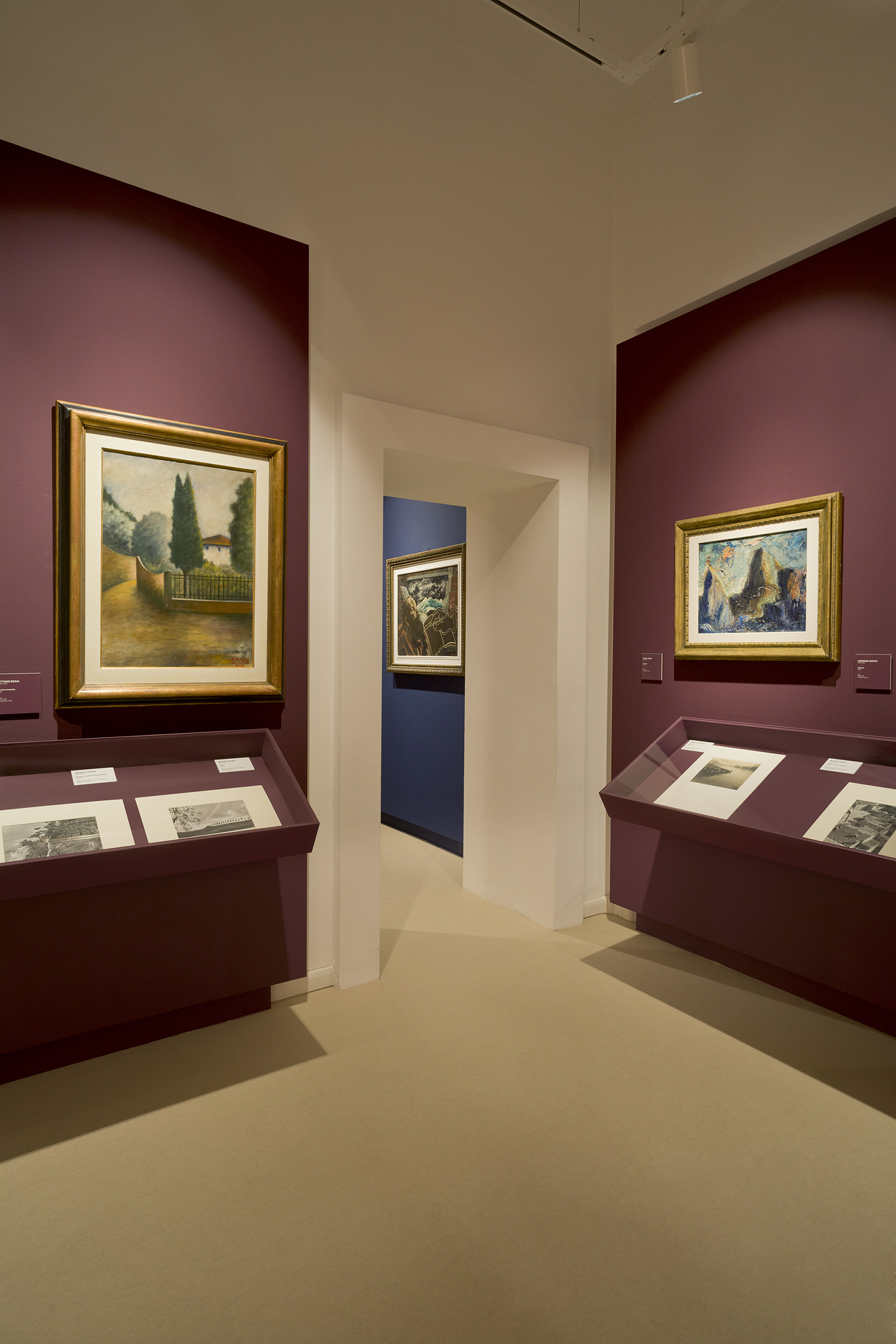 Palp, Arcadia e Apocalisse, Palazzo Pretorio Pontedera, Allestimento, Deferrari Modesti, Sironi, Rosai