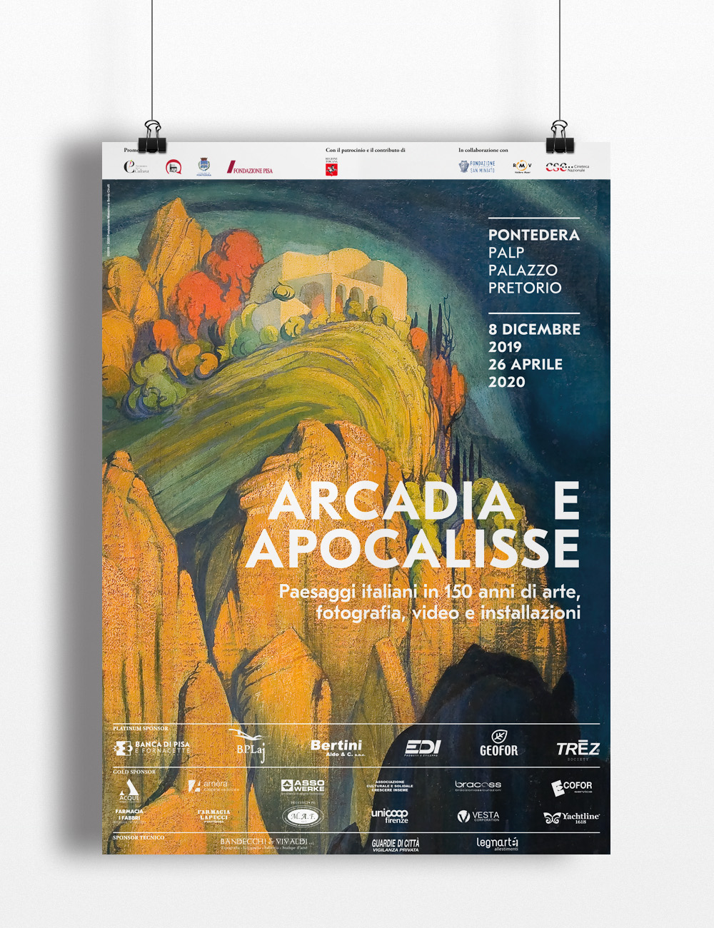 Arcadia Apocalisse, Palp, Pontedera, Design, Deferrari Modesti, Manifesto