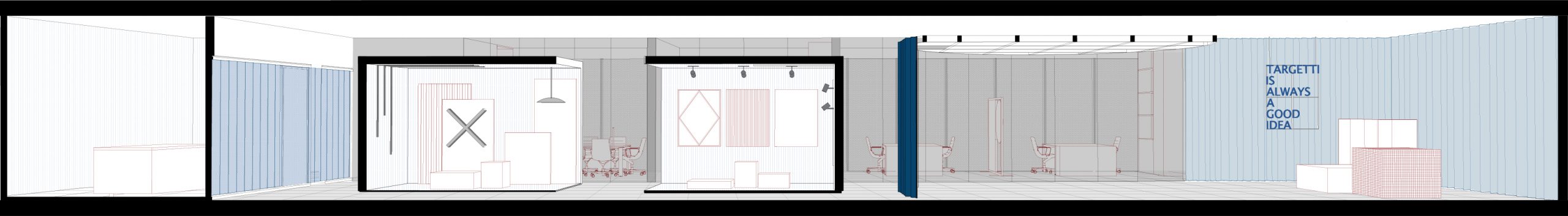 Targetti HUB, TH02, Shanghai, China, Exhibition, Interior Design, Deferrari Modesti, Targetti