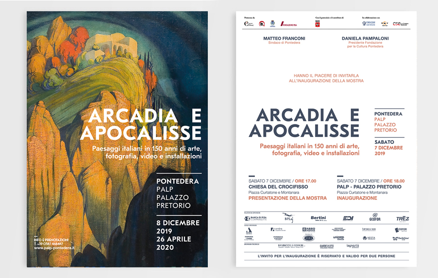 Arcadia Apocalisse, Palp, Pontedera, Design, Deferrari Modesti, Invito Mostra