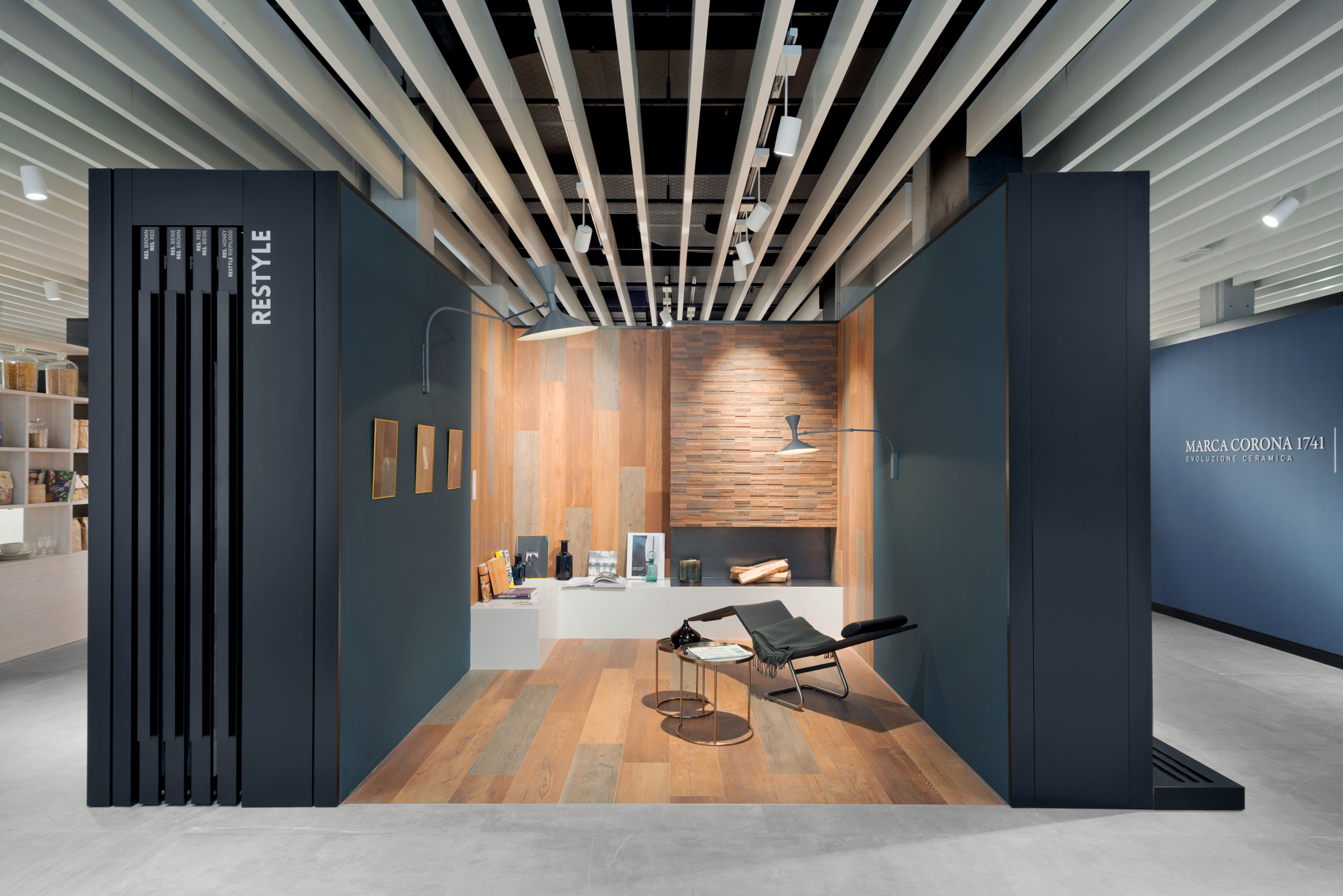 Marca Corona, showroom, sala mostra, interior design, sassuolo, firenze, deferrari modesti