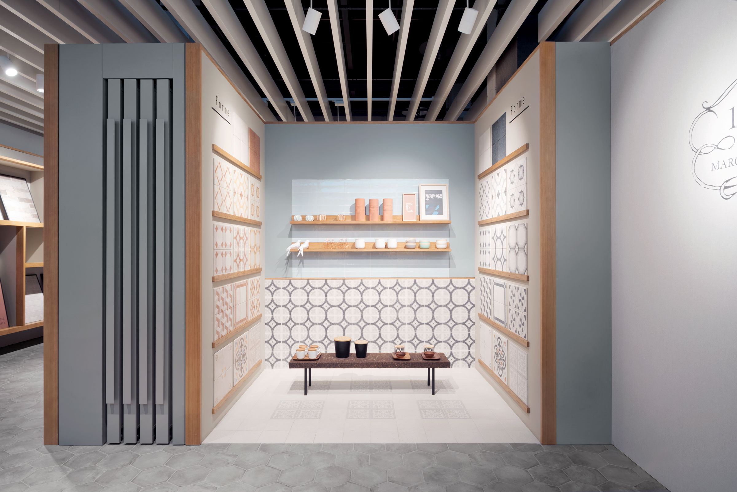 Marca Corona, showroom, sala mostra, interior design, sassuolo, firenze, deferrari modesti
