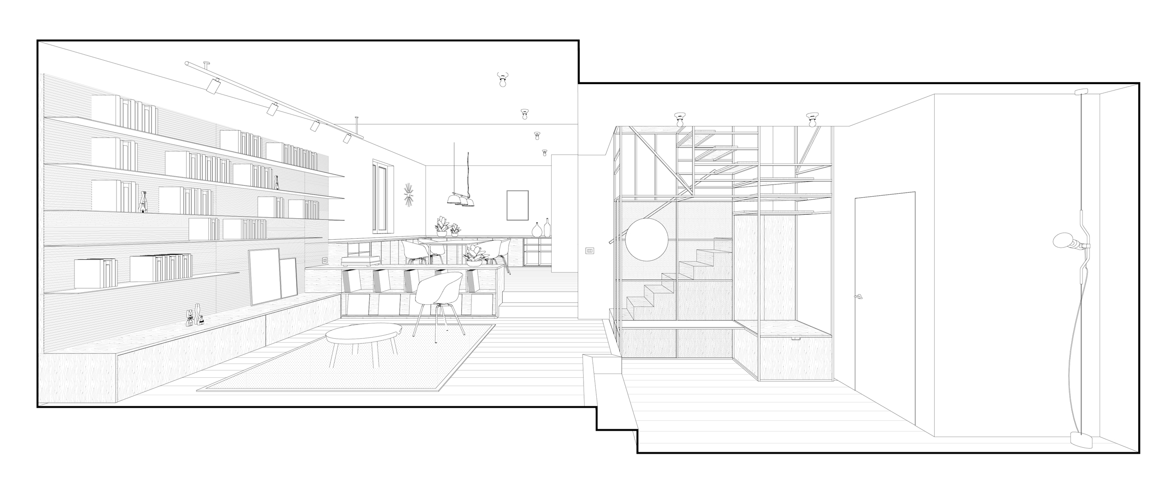 Casa LG, Casa per una giovane coppia, Prato, Deferrari Modesti, Interior Design
