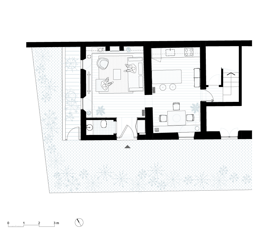 House LM, Brozzi, Firenze, Deferrari+Modesti, ristrutturazione, interior, plan