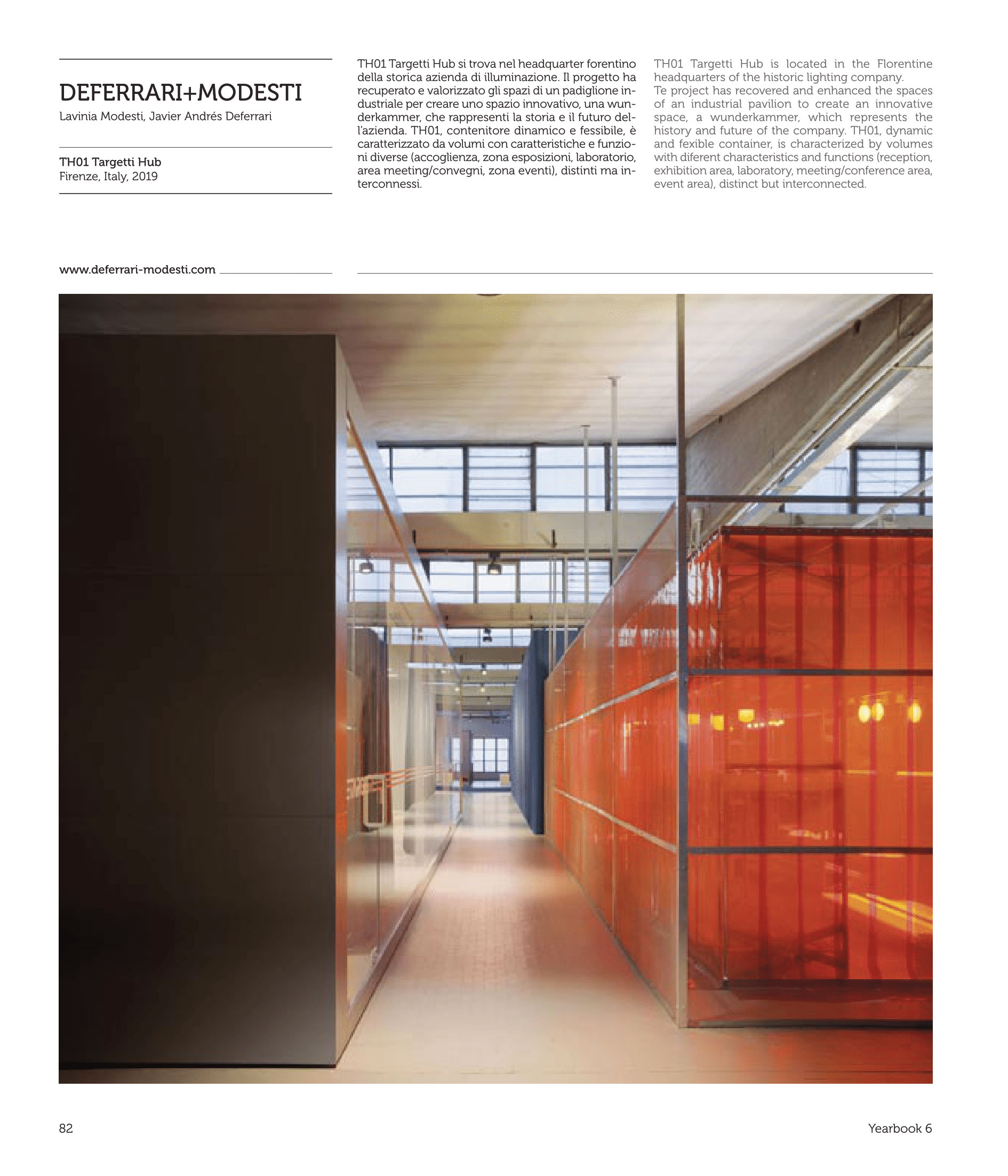 Yearbookn6, TH01 Targetti Hub, Firenze, Deferrari Modesti