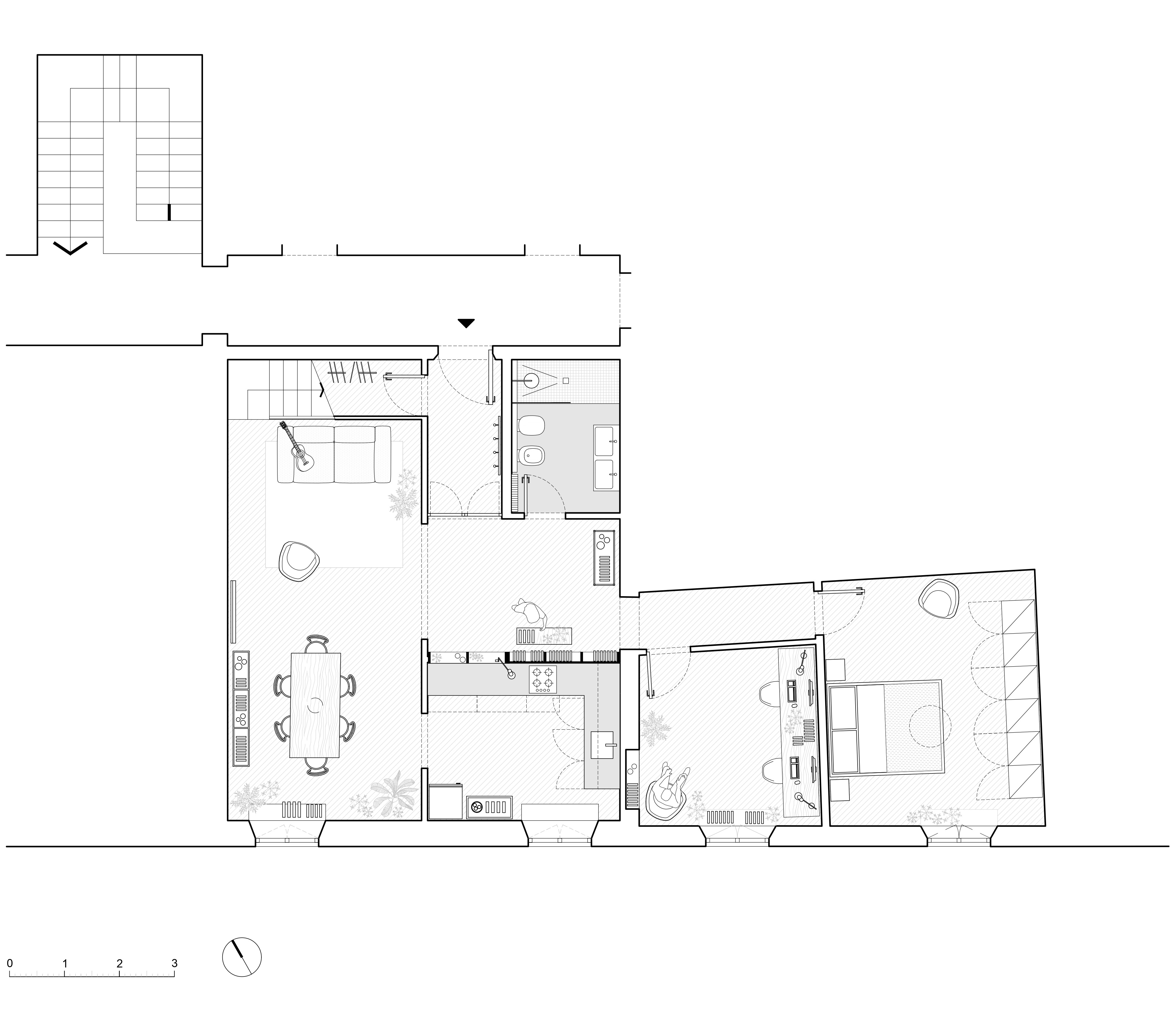 Casa VB, Planimetria, Firenze, Interior Design, Deferrari Modesti