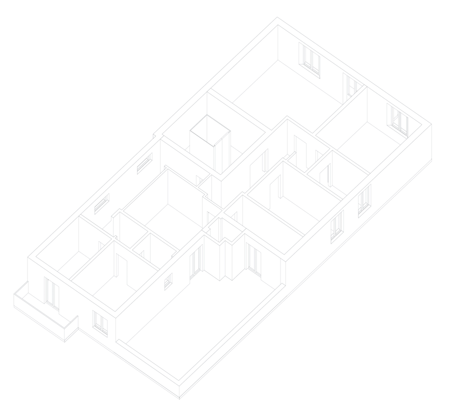 Casa AM, Gif assonometria, Firenze, Interior Design, Deferrari Modesti