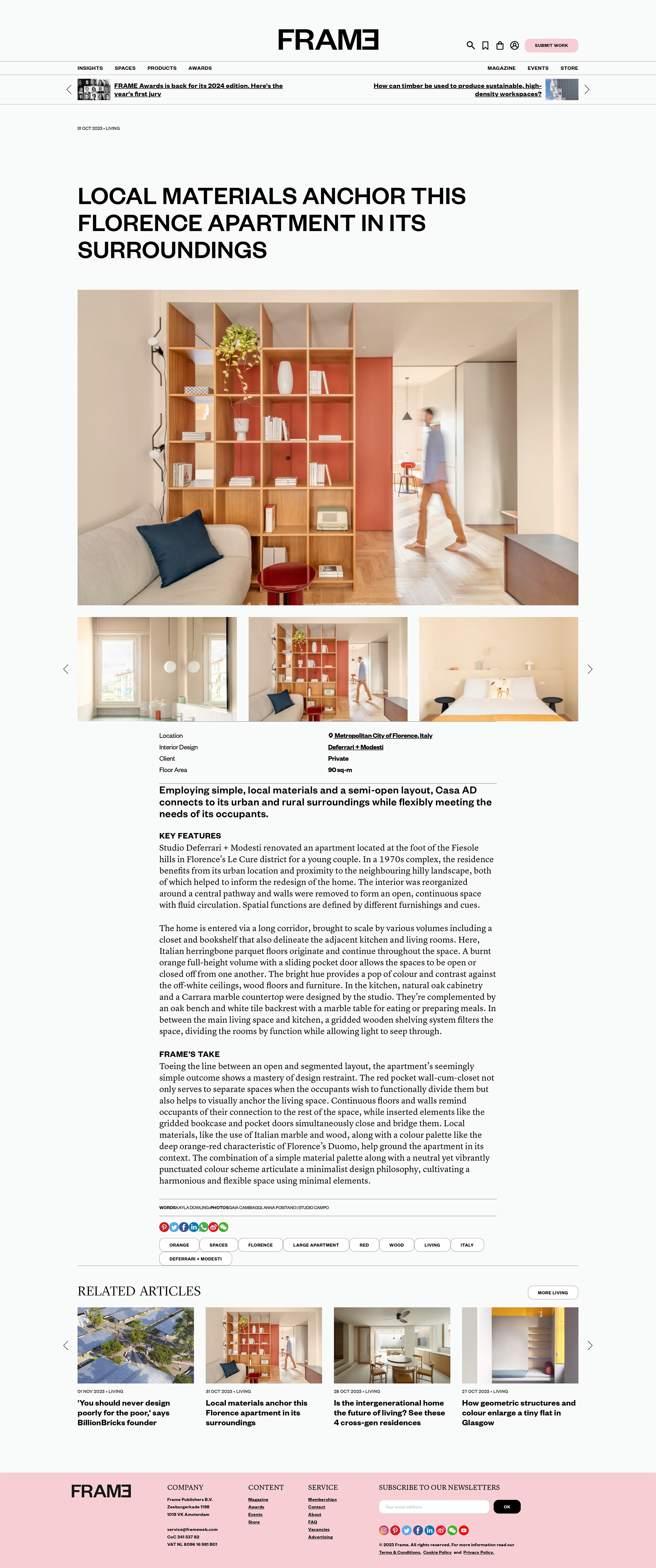 Frame, Casa AD, Interior Design, Deferrari Modesti
